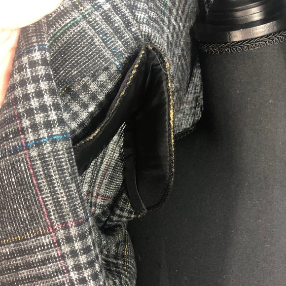 VTG Lisa Gayle Glen Plaid Open Blazer Size Med - Picture 10 of 13